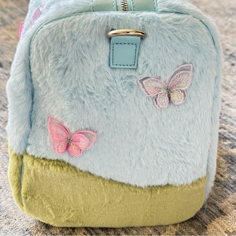 New Care Bears x Dolls Kill Weekender Travel Faux Fur Bag - Picture 6 of 13